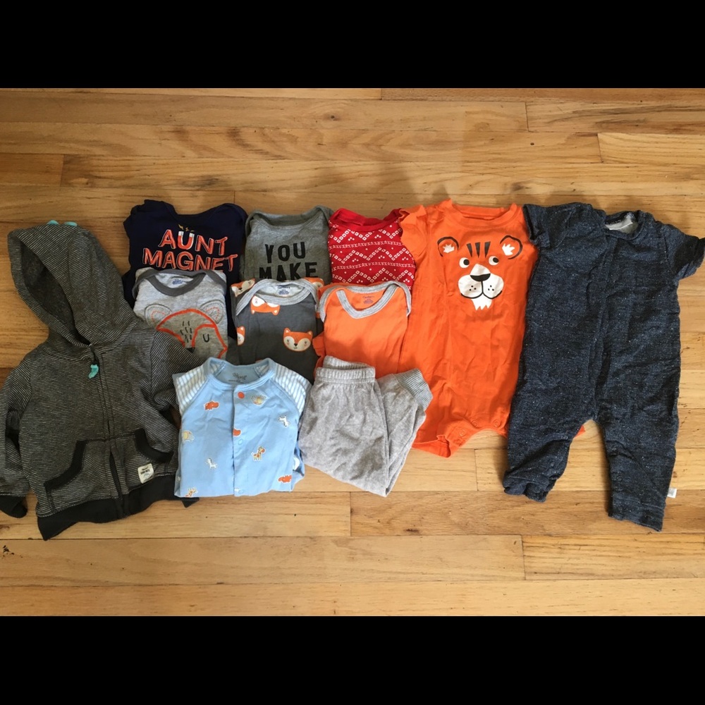 BABY BOYS 3-6 6 MO LOT CAT & JACK CARTERS OLD NAVY